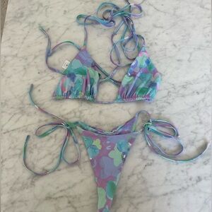 Tiger Mist floral print bikini size S
